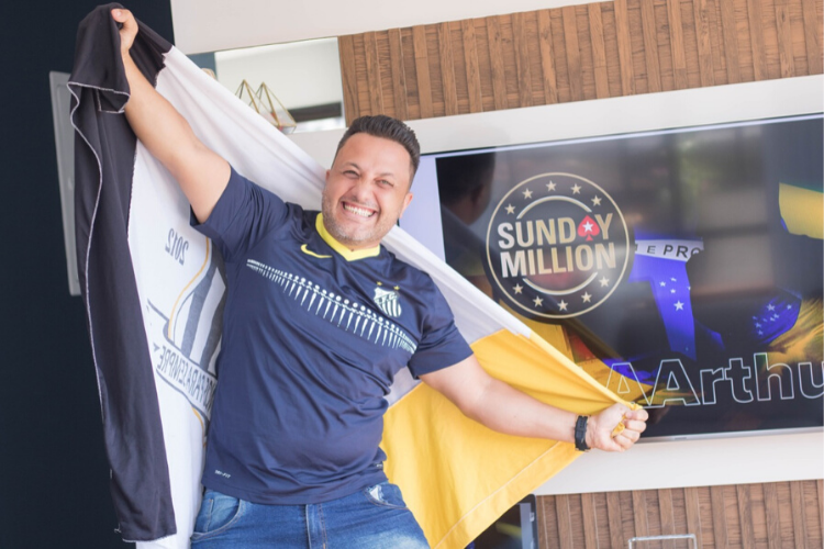 Alex "AAAArthur" Brito spun a $4 satellite into $1.1M by winning the Sunday Million 14th Anniversary edition (photo by @Juh.fotografias)