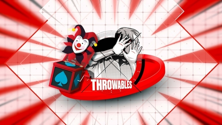 Jack-in-the-box throwable