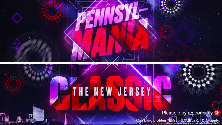 Pennsyl-MANIA (PokerStars PA) & and the New Jersey Classic (on PokerStars NJ) both begin April 4