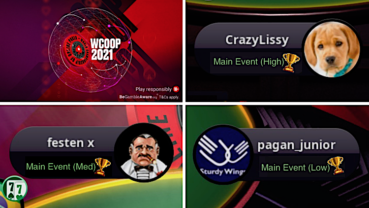 WCOOP 2021: Final day -- 'Crazy Lissy' (High), 'festen x' (Med), 'pagan_junior' (Low) win Main Events