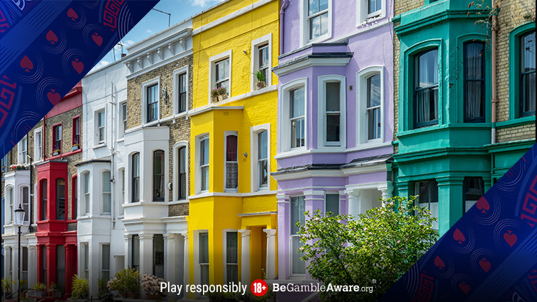 Colourful houses in Notting Hill