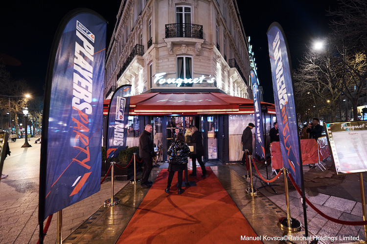 The entrance to the PokerStars Players Party in Paris.