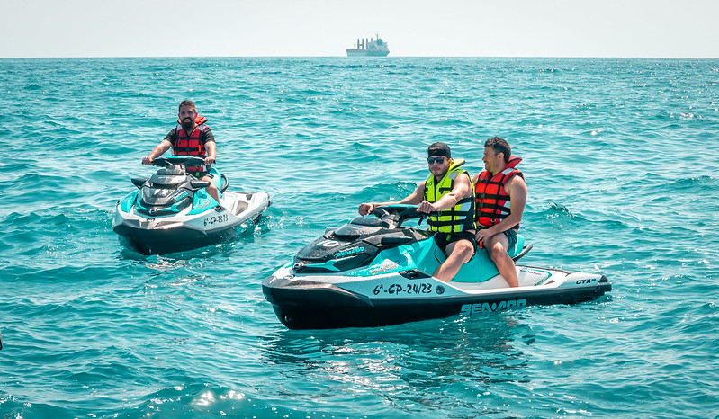 Jetskiing around Malaga