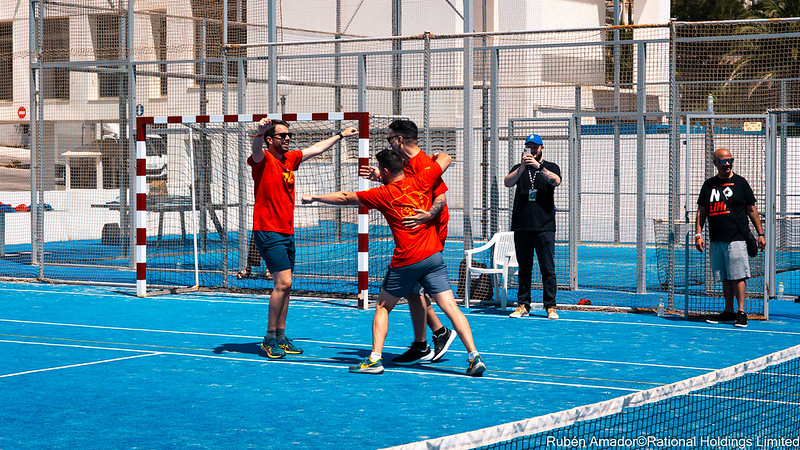 Players celebrating