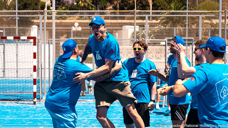 Players celebrating