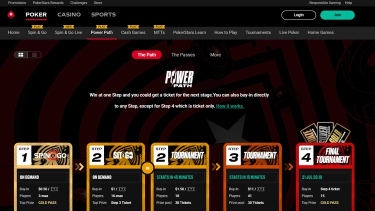 web poker power path