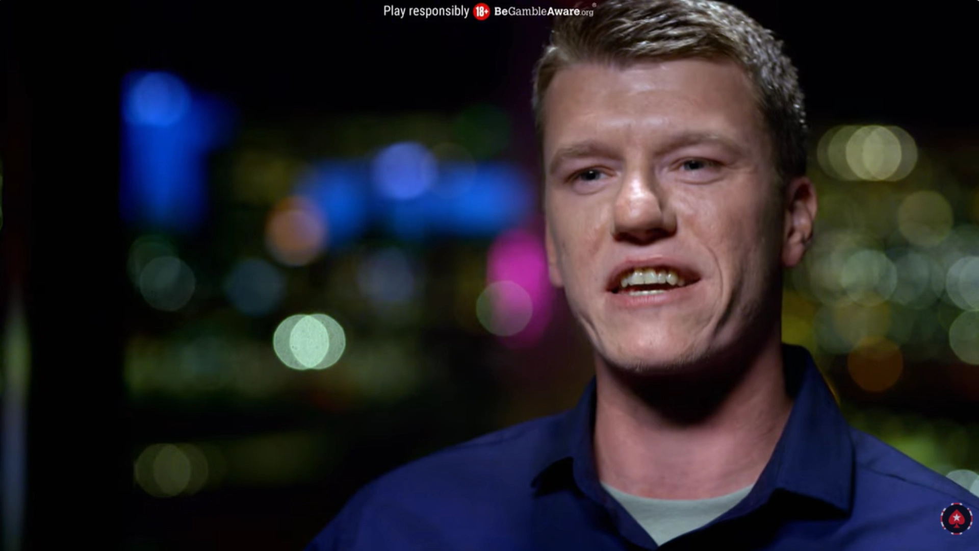 Loose Cannon Luke Moy talking to cameras reflecting on his experience.